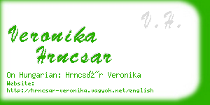 veronika hrncsar business card